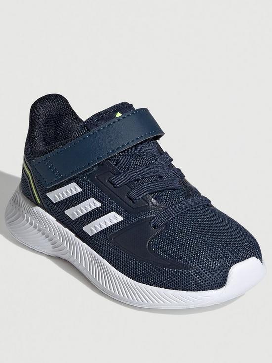 front image of adidas-runfalcon-20-infants-navywhite