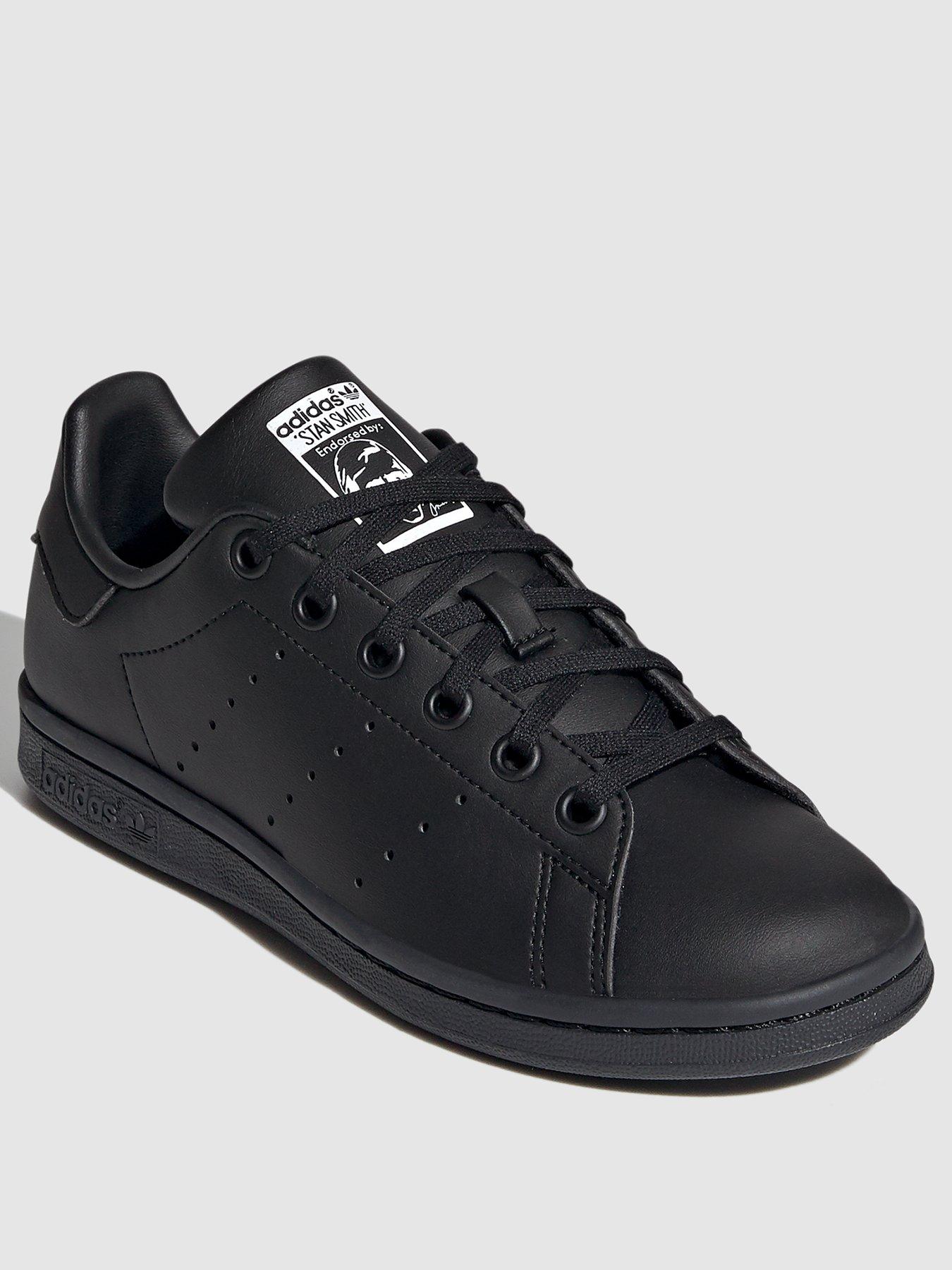 adidas Originals Unisex Junior Stan Smith Trainers - Black/White