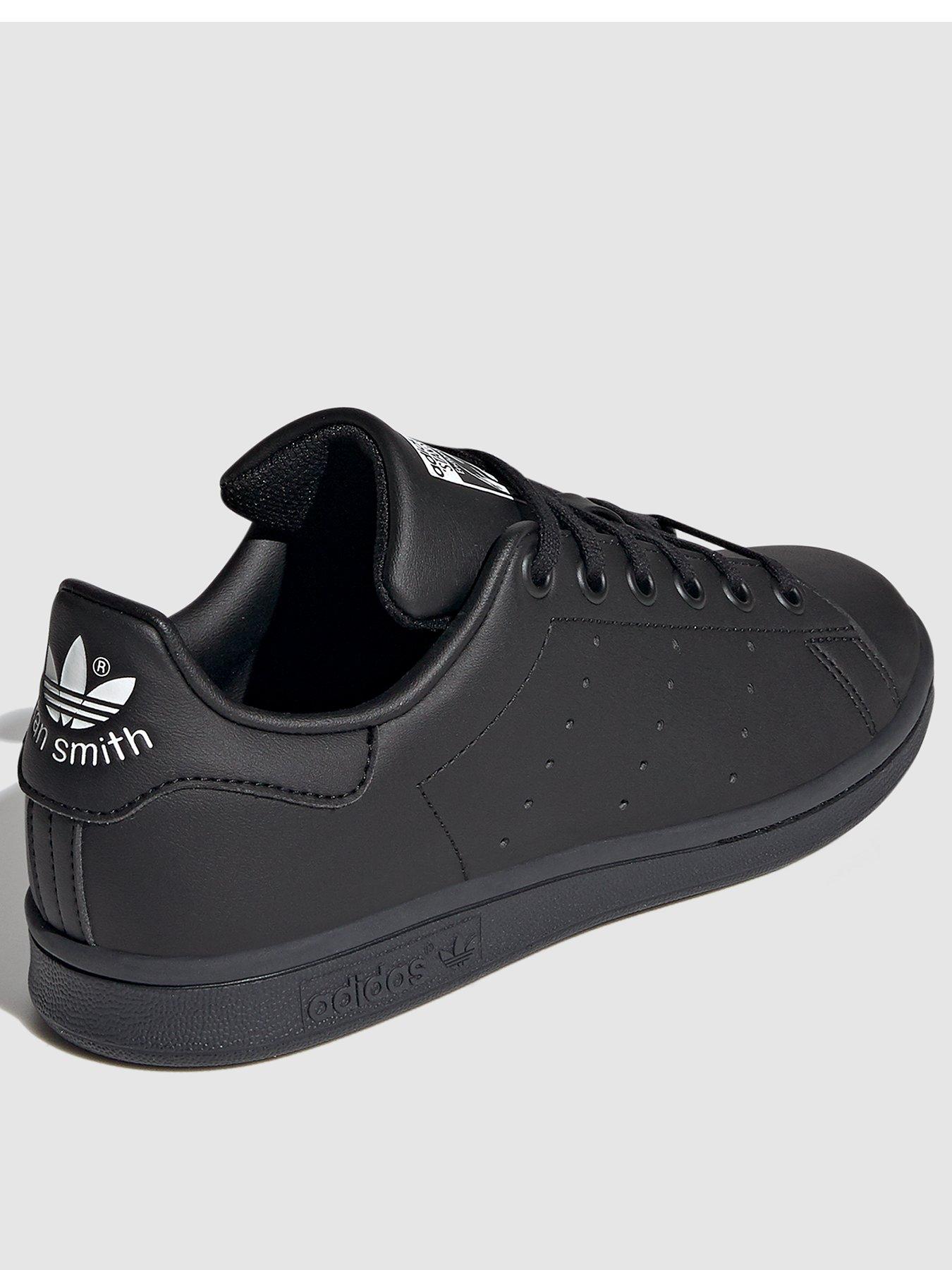 adidas Originals Unisex Junior Stan Smith Trainers Black White Very