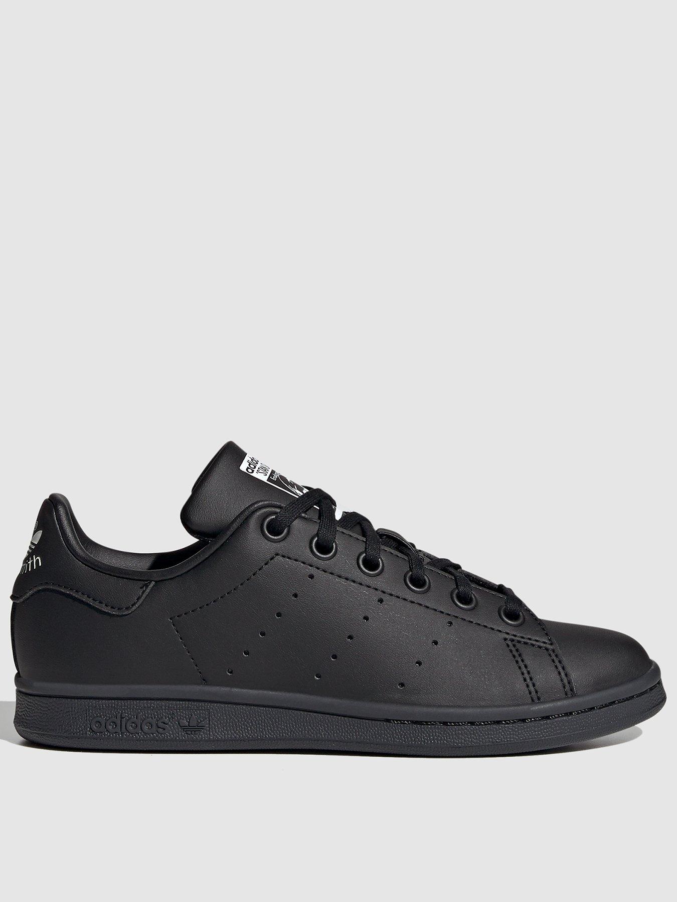 adidas Originals Unisex Junior Stan Smith Trainers Black White Very