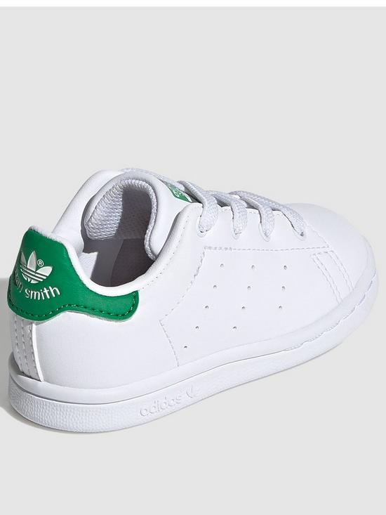 stillFront image of adidas-originals-stan-smith-el-infant-trainers-whitegreen