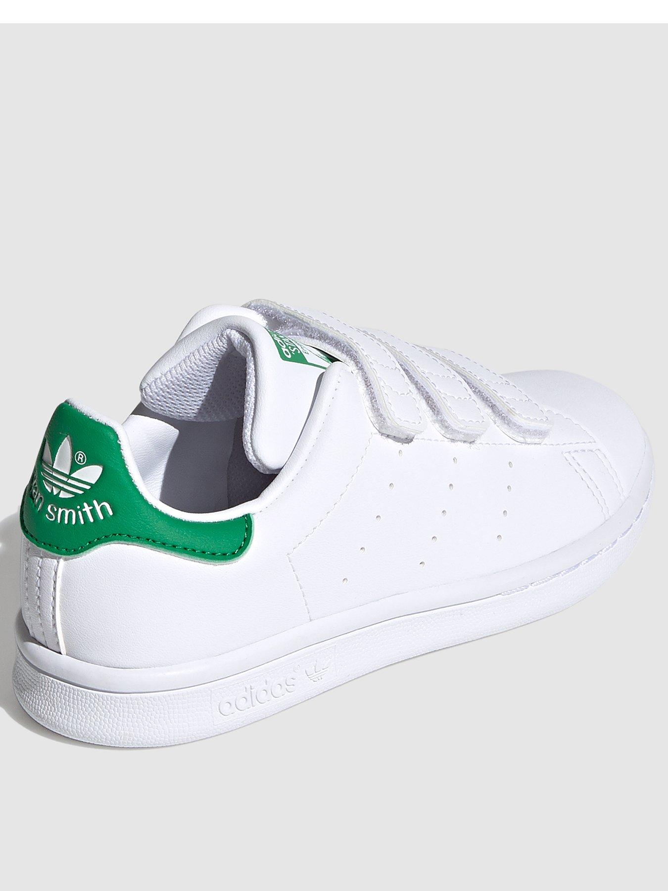 adidas Originals Stan Smith Childrens Trainers - White/Green | very.co.uk