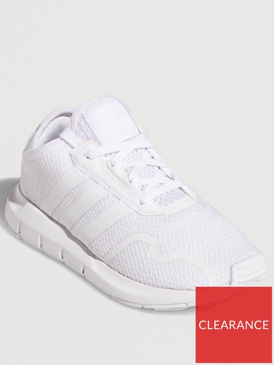 front image of adidas-originals-swift-run-x-childrens-white-white