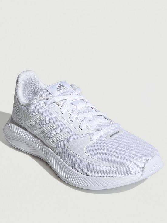 front image of adidas-runfalcon-20-kids-white