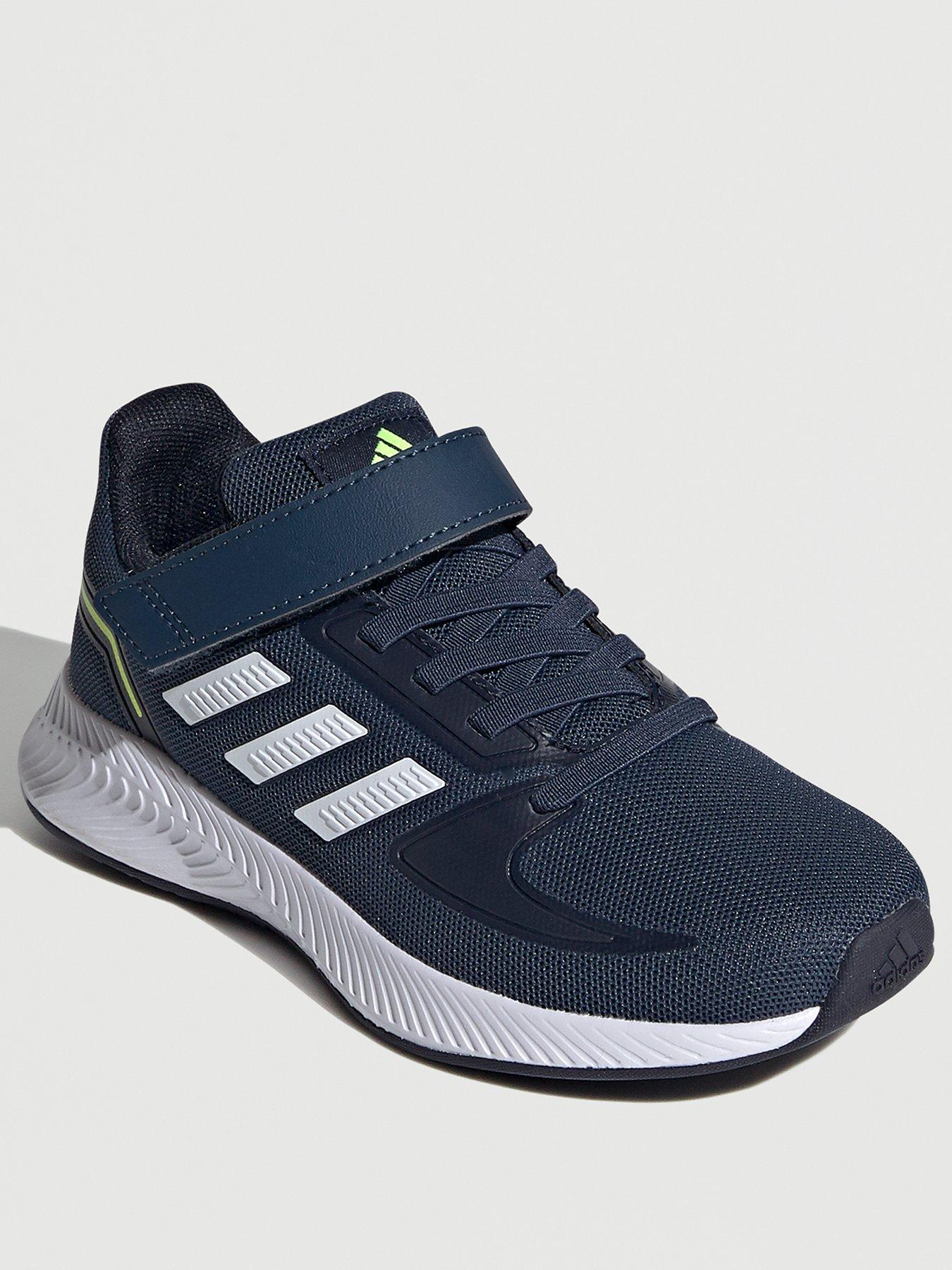 navy adidas trainers junior