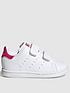  image of adidas-originals-stan-smithnbspinfant-trainers-whitepink