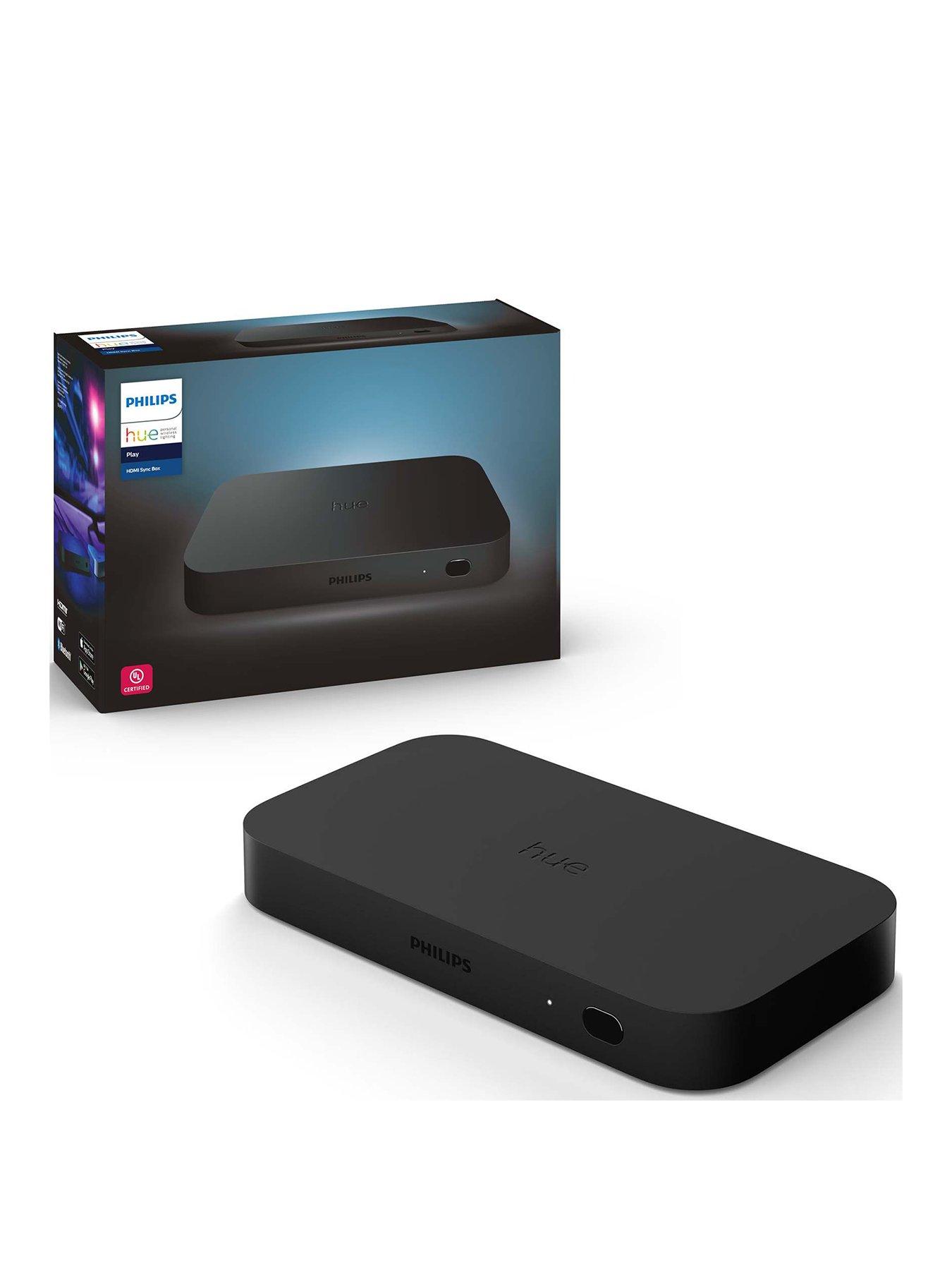 Product photograph of Philips Hue Hdmi Sync Box from very.co.uk