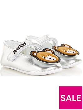 moschino-bear-crib-ballerina-shoes-silver