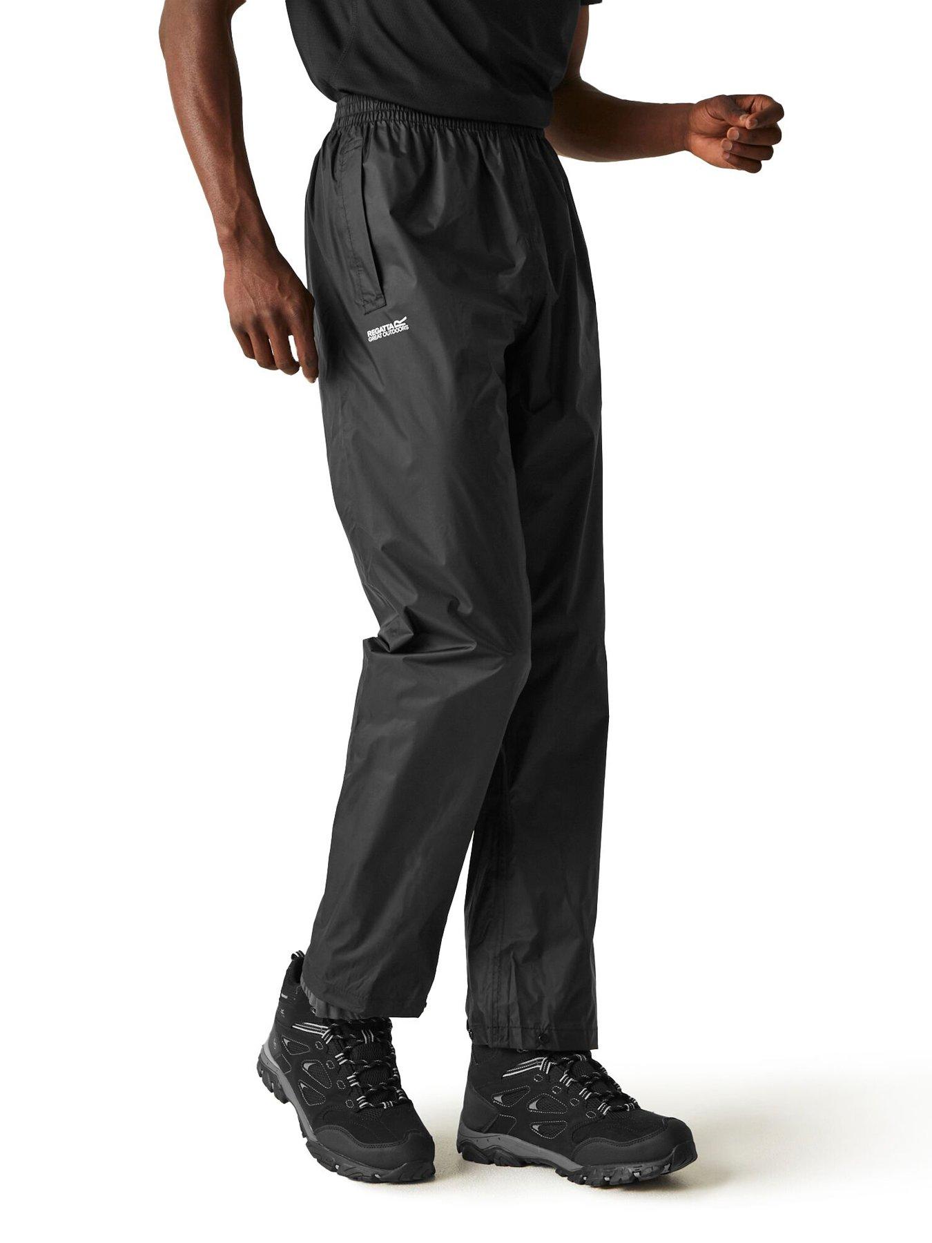 Regatta Pack It Over Trousers - Black, Black, Size 3Xl, Men