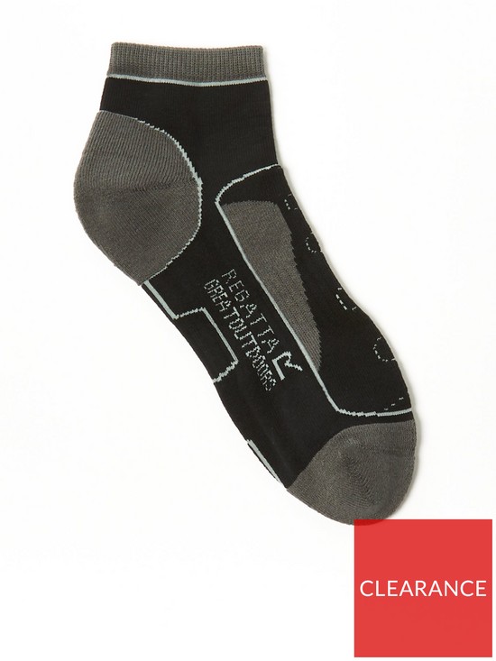 front image of regatta-samaris-trail-socks-black