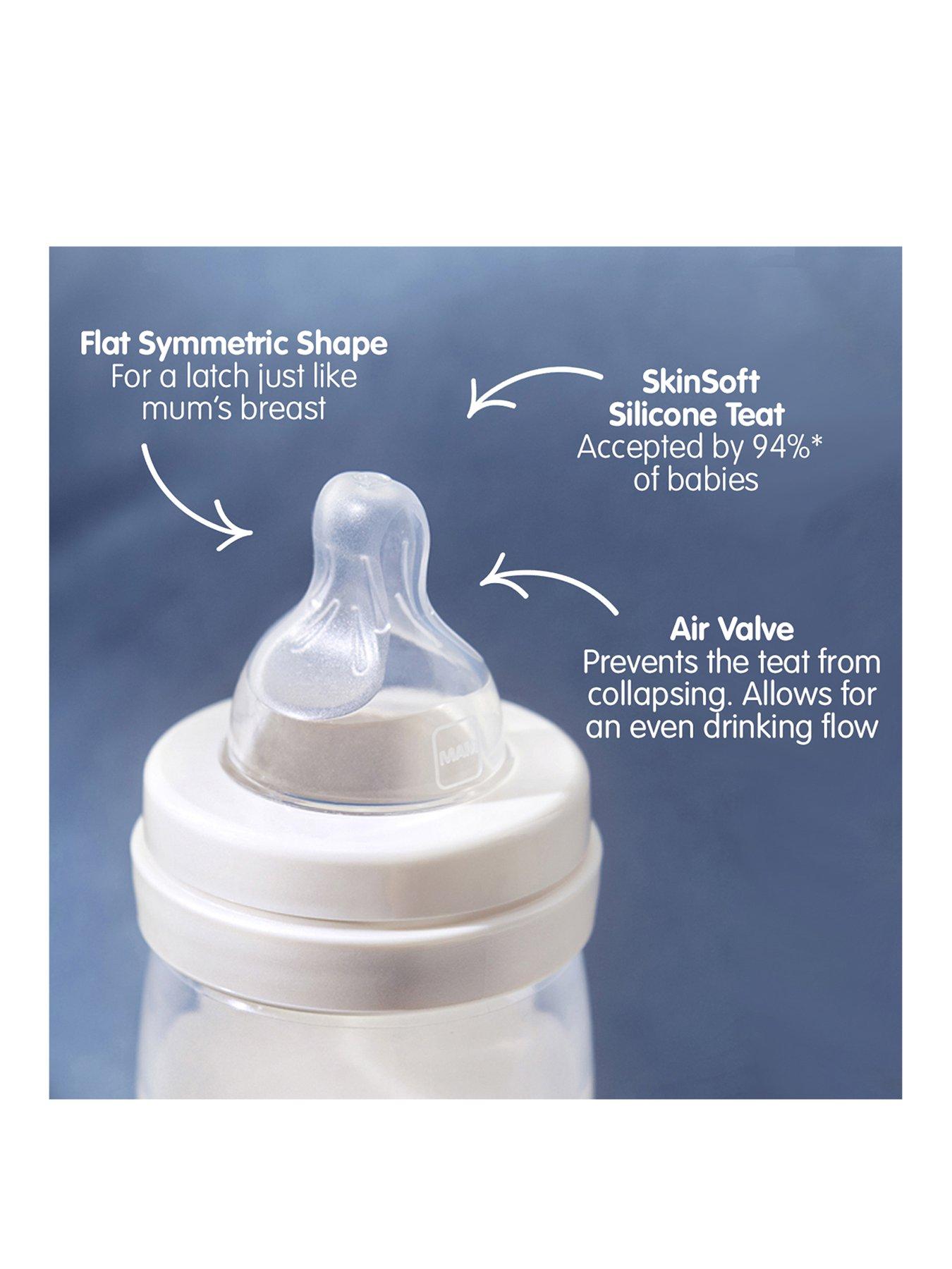 MAM Easy Start 160ml Baby Bottle 3 Pack Blue very
