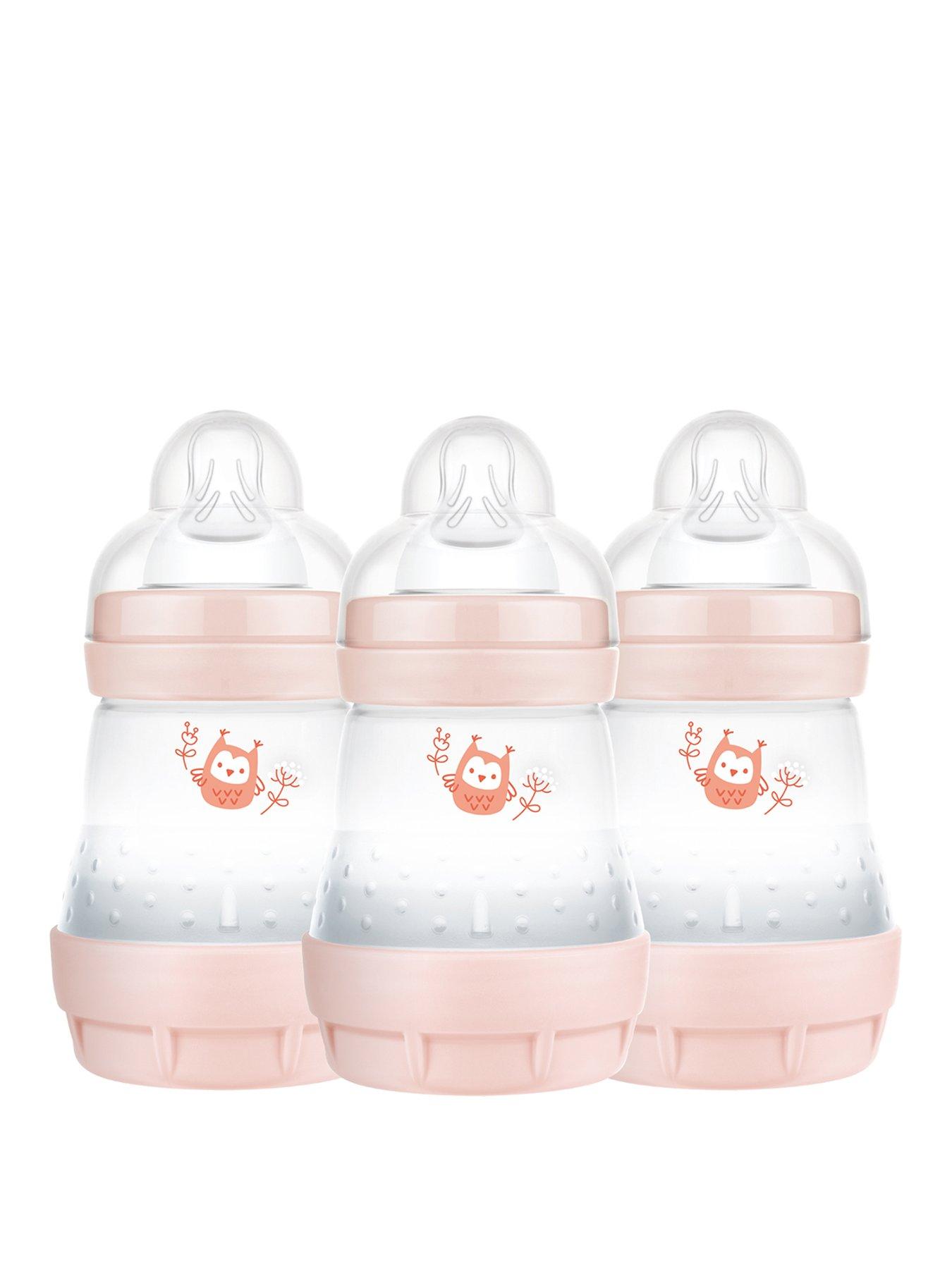 Pink mam hot sale bottle set