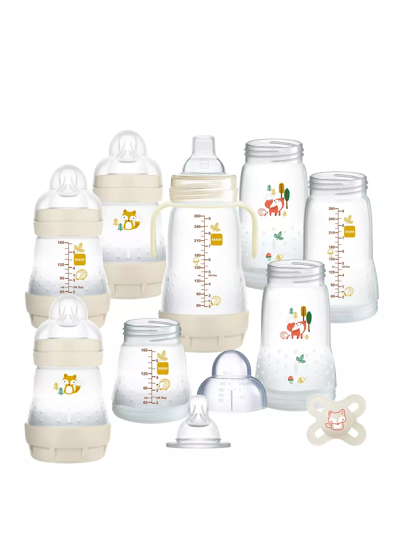 Easy Start™ Anti Colic Baby Bottle 130ml Colors of Nature, Matt Linen