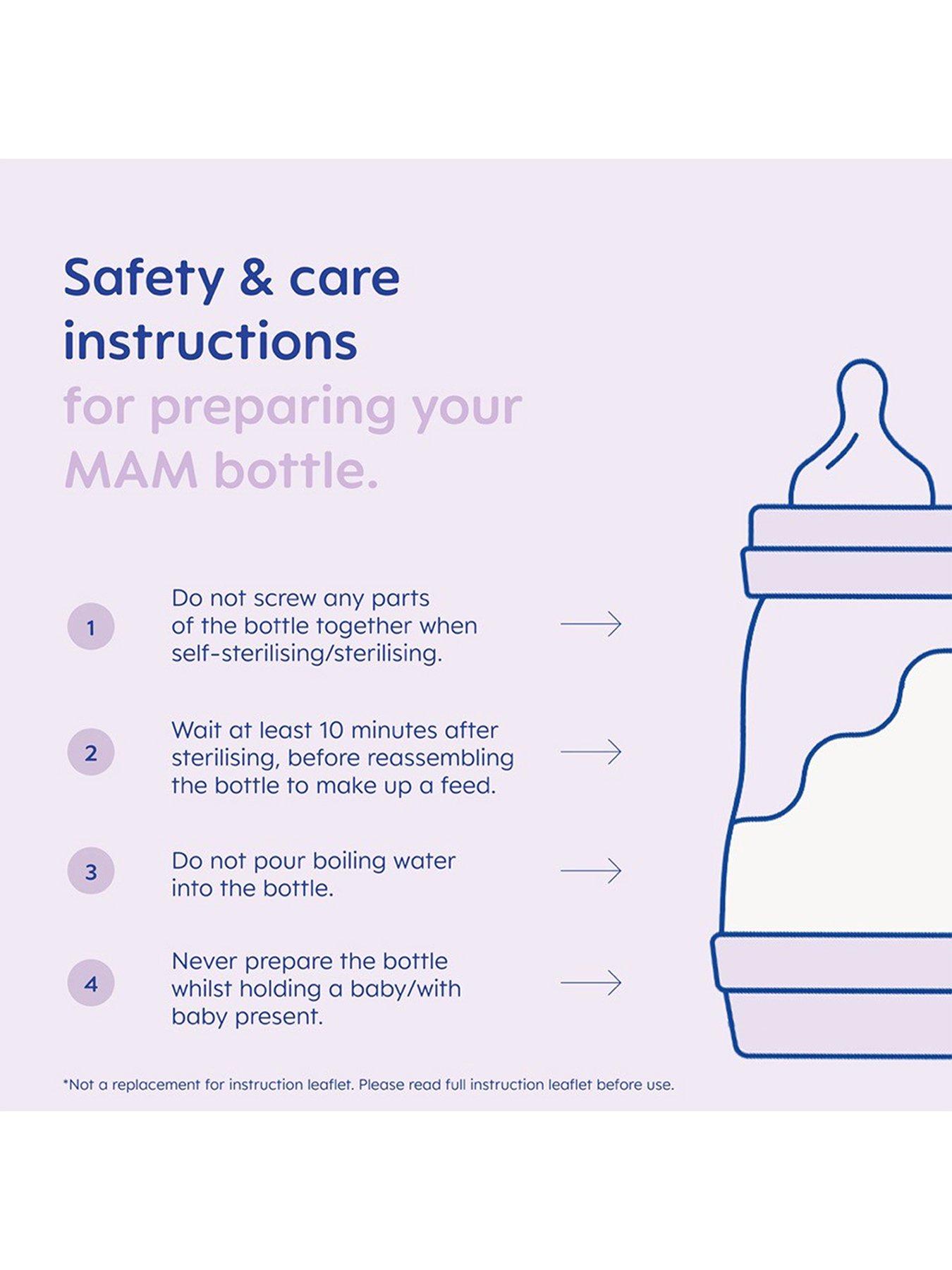 Image 5 of 6 of MAM Easy Start Baby Bottle Set - Large Grey