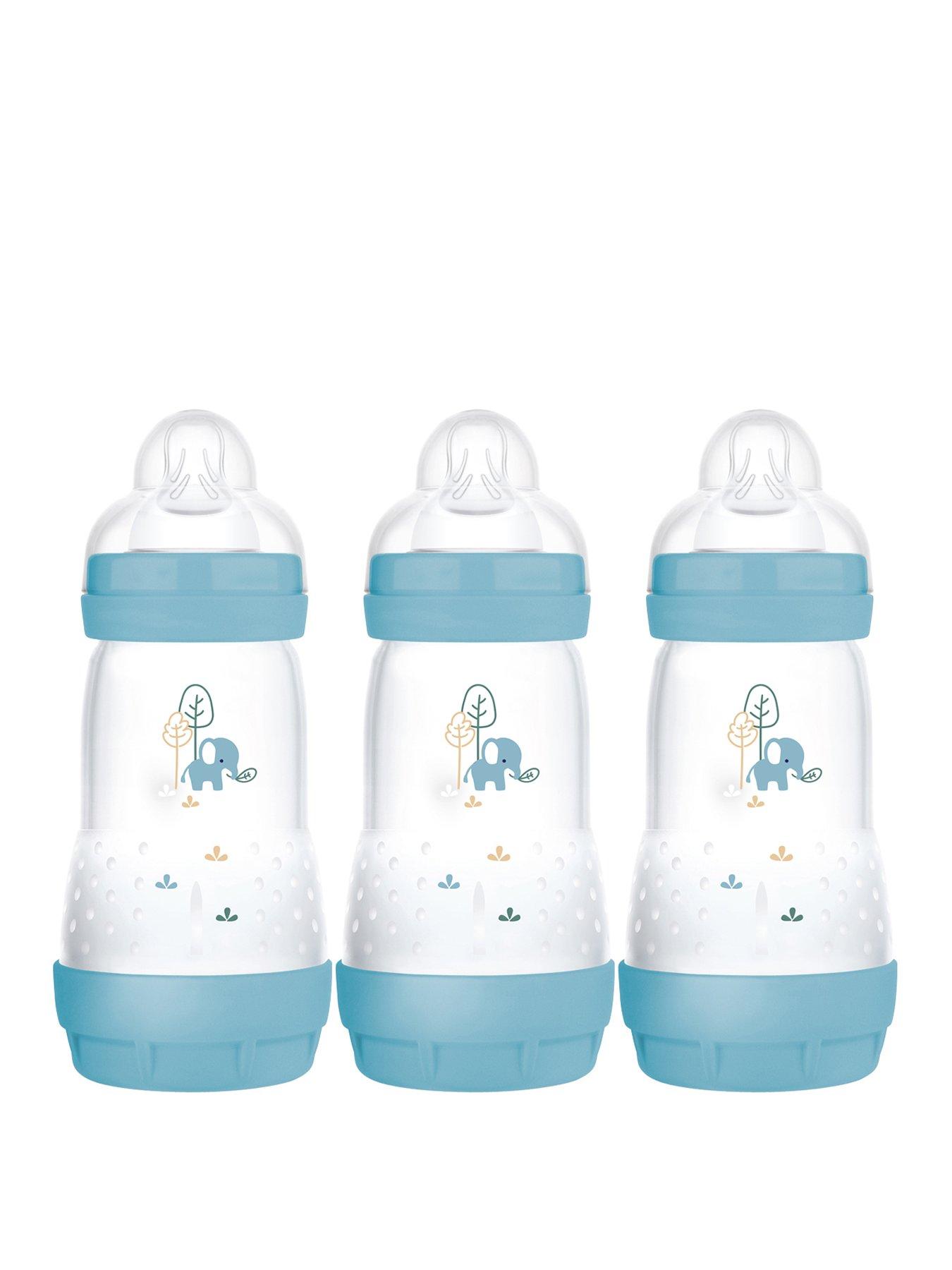 undefined Easy Start 260ml Baby Bottle - 3 Pack Blue