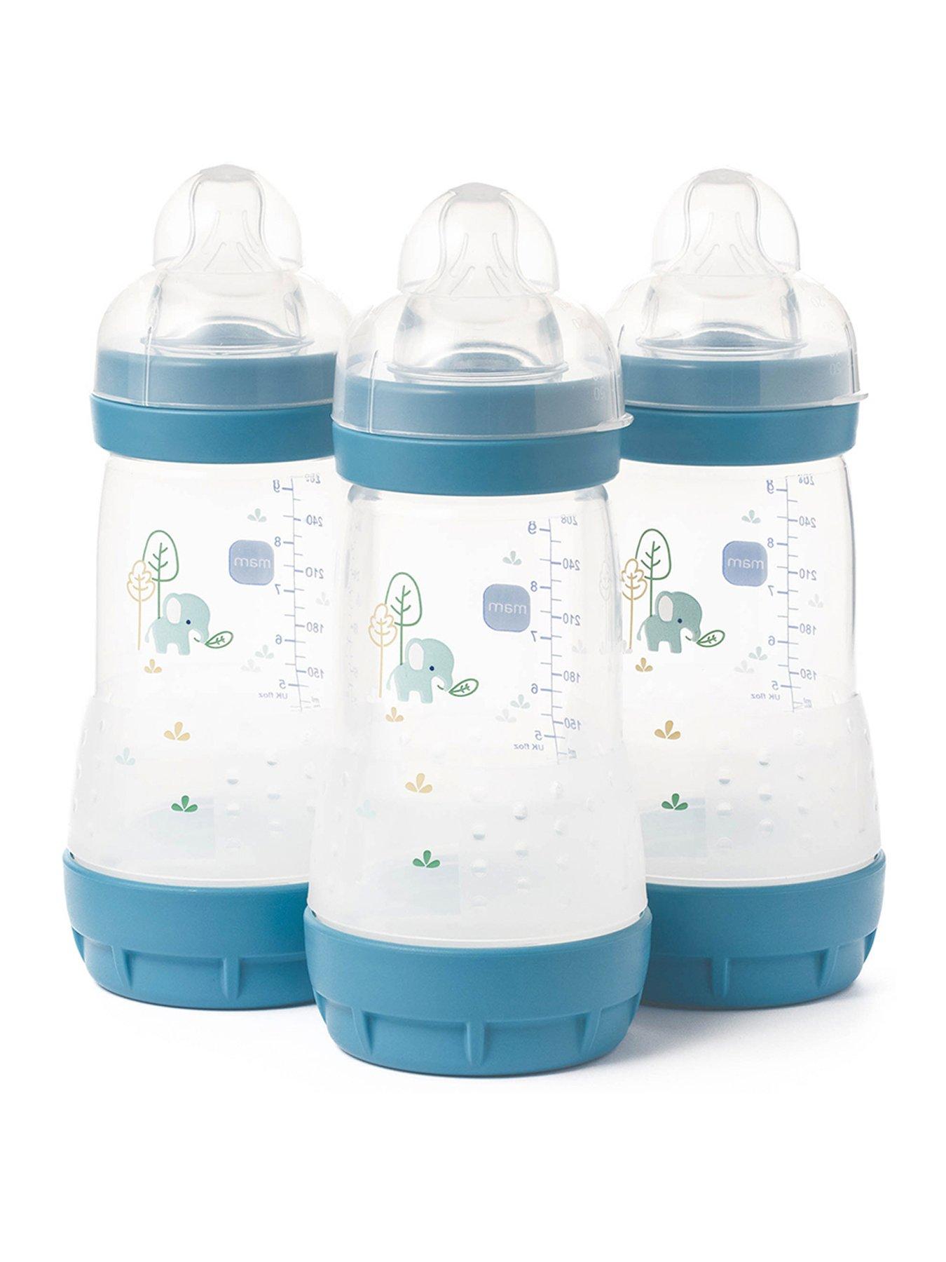 MAM Easy Start Anti-Colic Baby Bottle 260ml 3pk - Blue