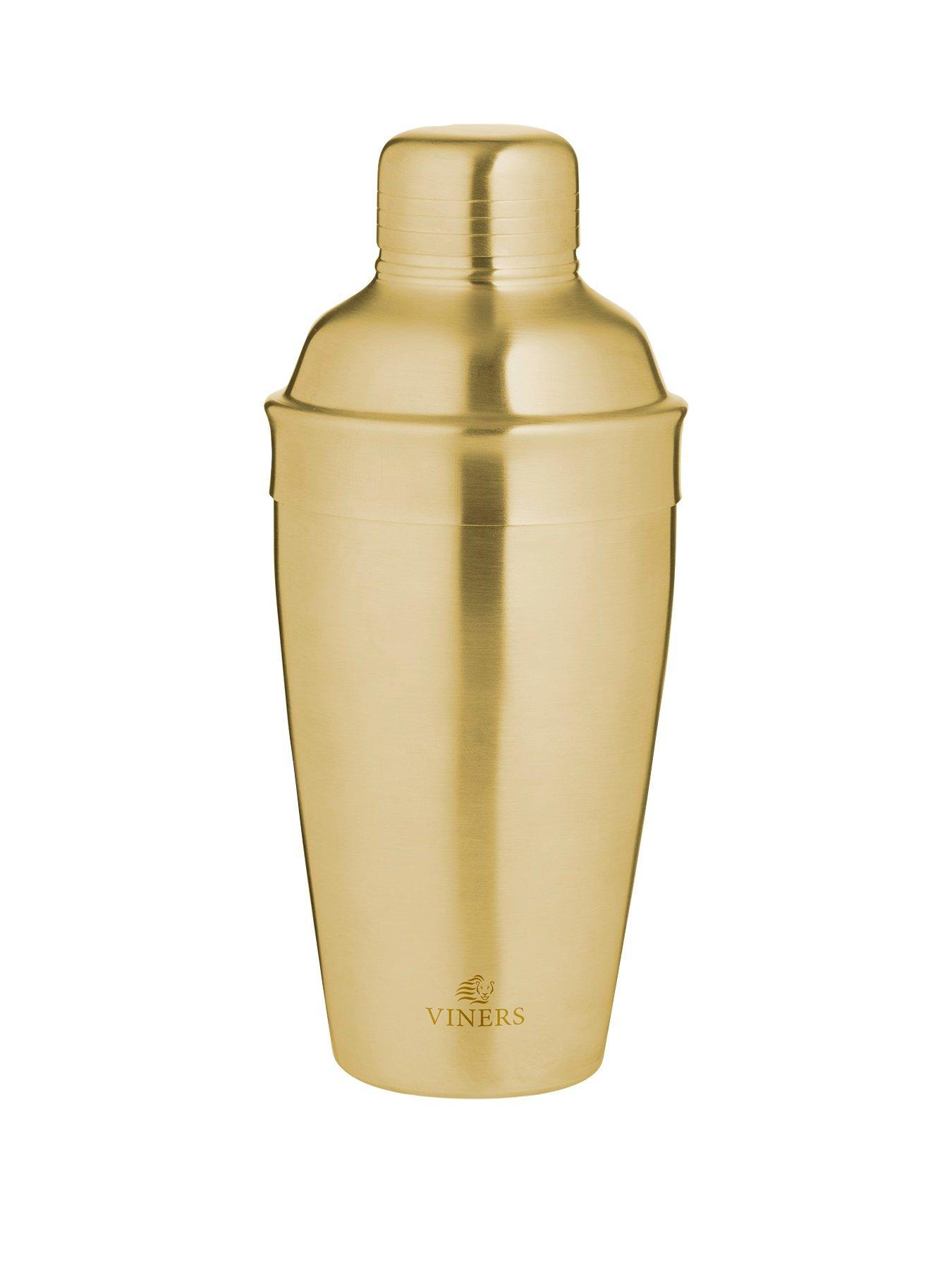 Image 1 of 3 of Viners Brushed Gold Stainless Steel Cocktail Shaker