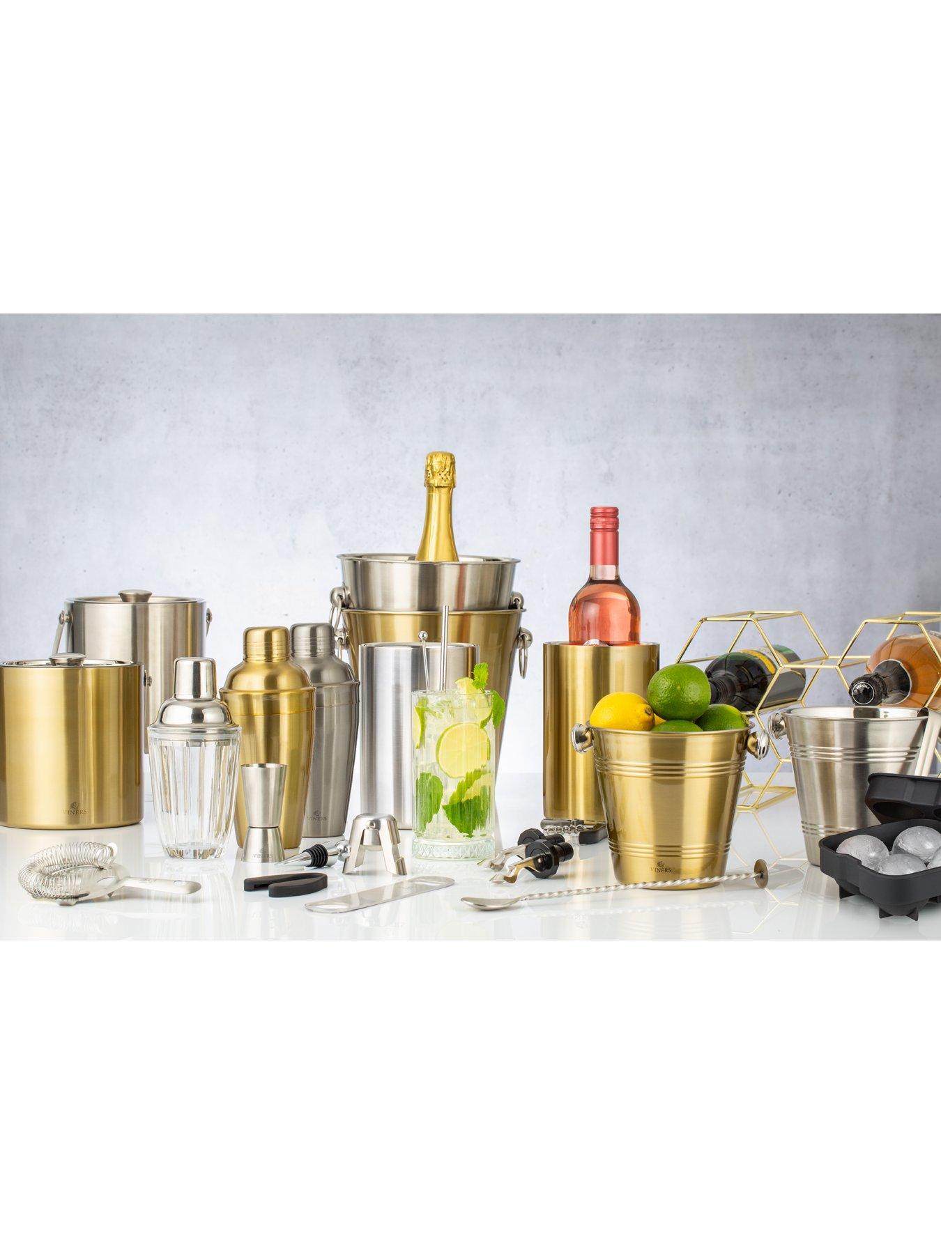 Image 3 of 3 of Viners Brushed Gold Stainless Steel Cocktail Shaker