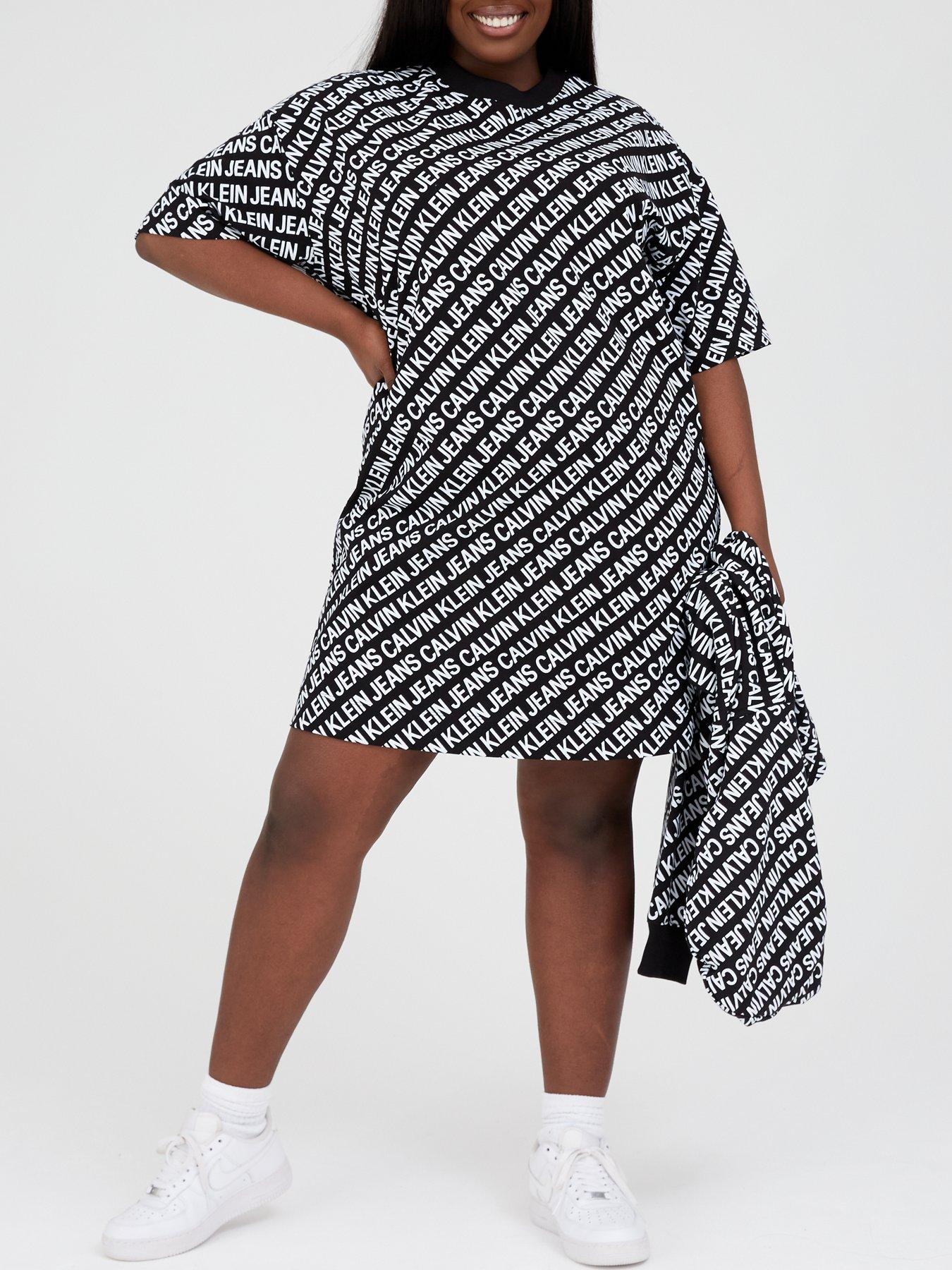 plus size calvin klein t shirt dress