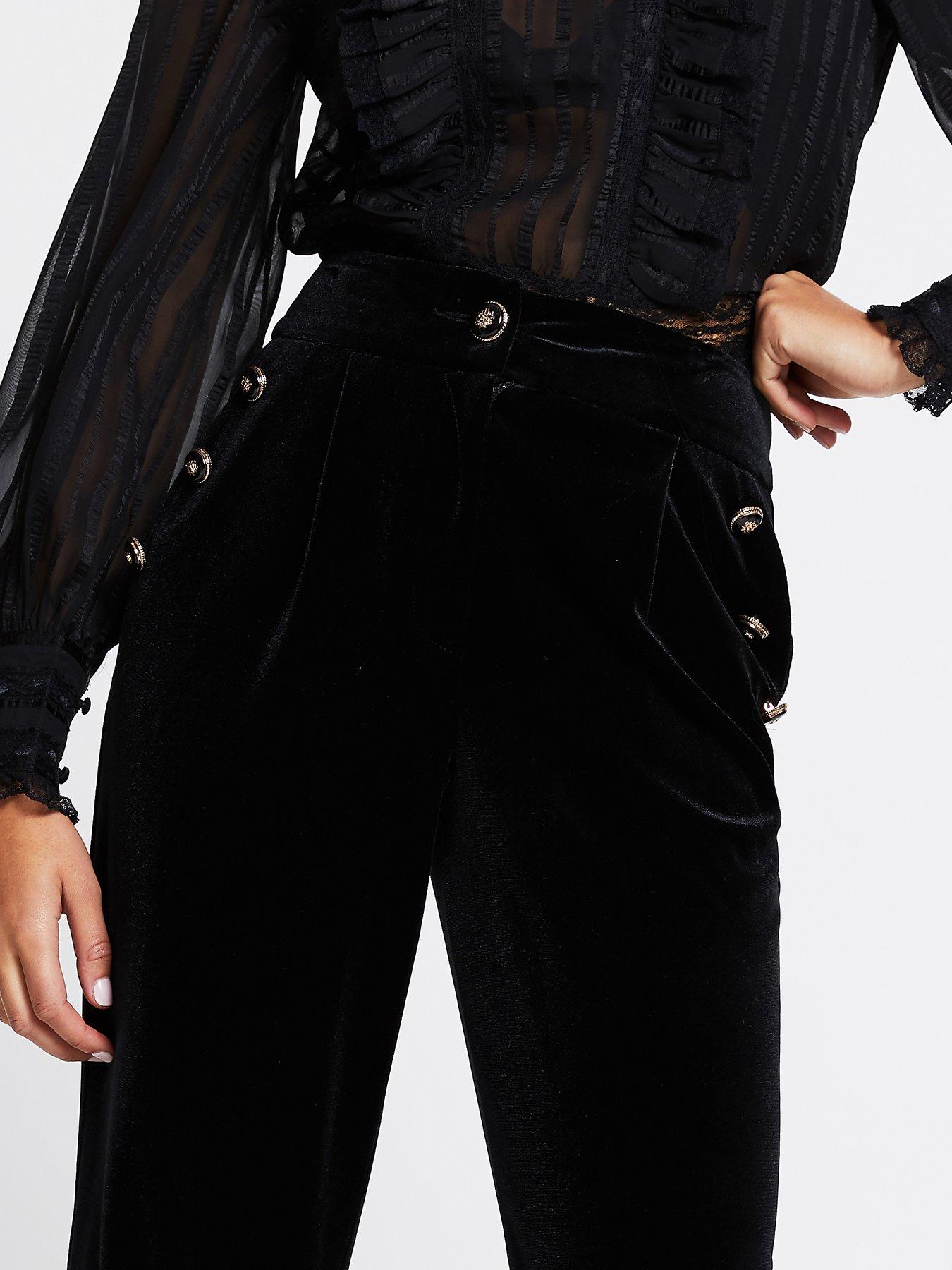 river island velvet trousers