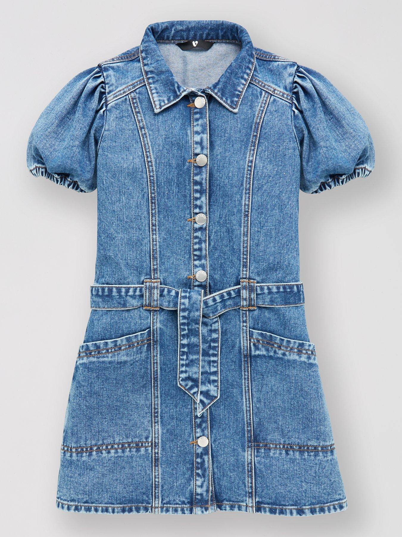girls denim dress