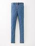  image of v-by-very-girls-high-waisted-skinny-jean-light-wash