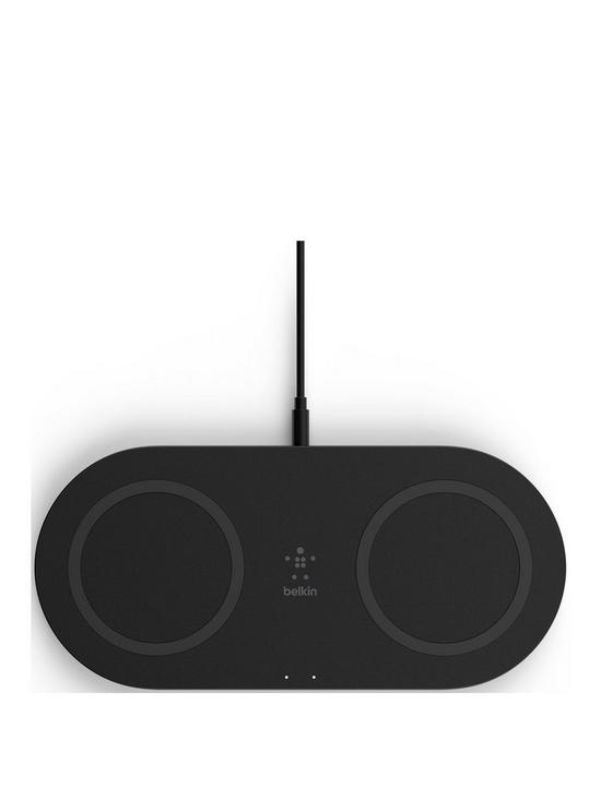 front image of belkin-boostchargetrade-wireless-charging-dual-pads-15w-uk