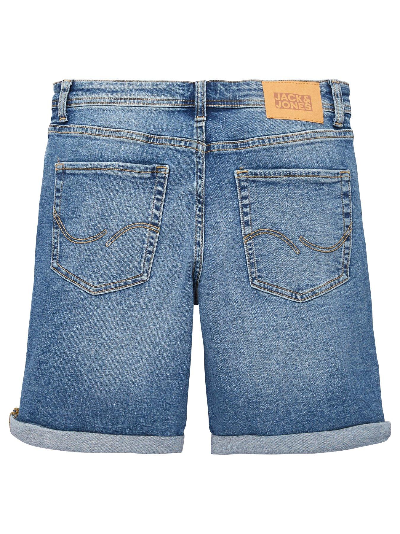 Jack & Jones Junior Boys Denim Shorts - Mid Blue | very.co.uk