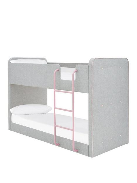 new-charlie-fabricnbspbunk-bed-with-mattress-options-buy-and-save-greypink