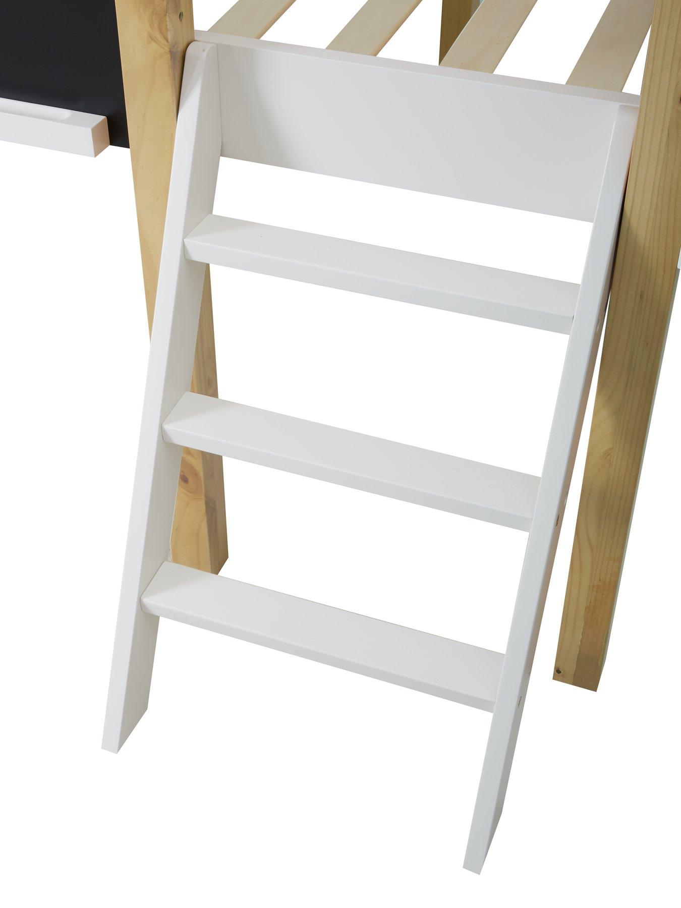 Image 4 of 5 of Very Home Pixie Mid Sleeper&nbsp;Bed with Slide and Chalkboard with Mattress Options (Buy and SAVE!)