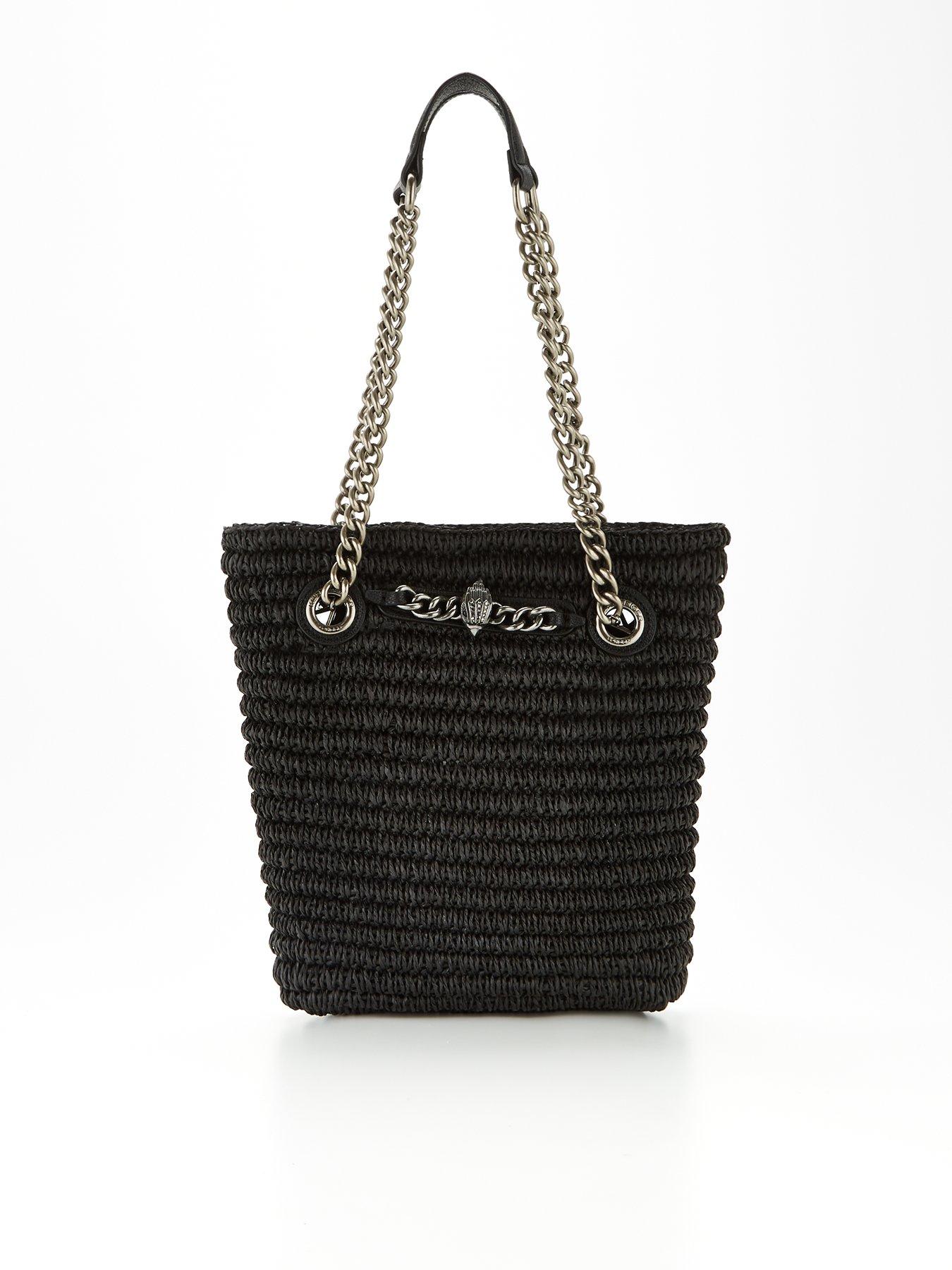 kurt geiger london chelsea raffia tote
