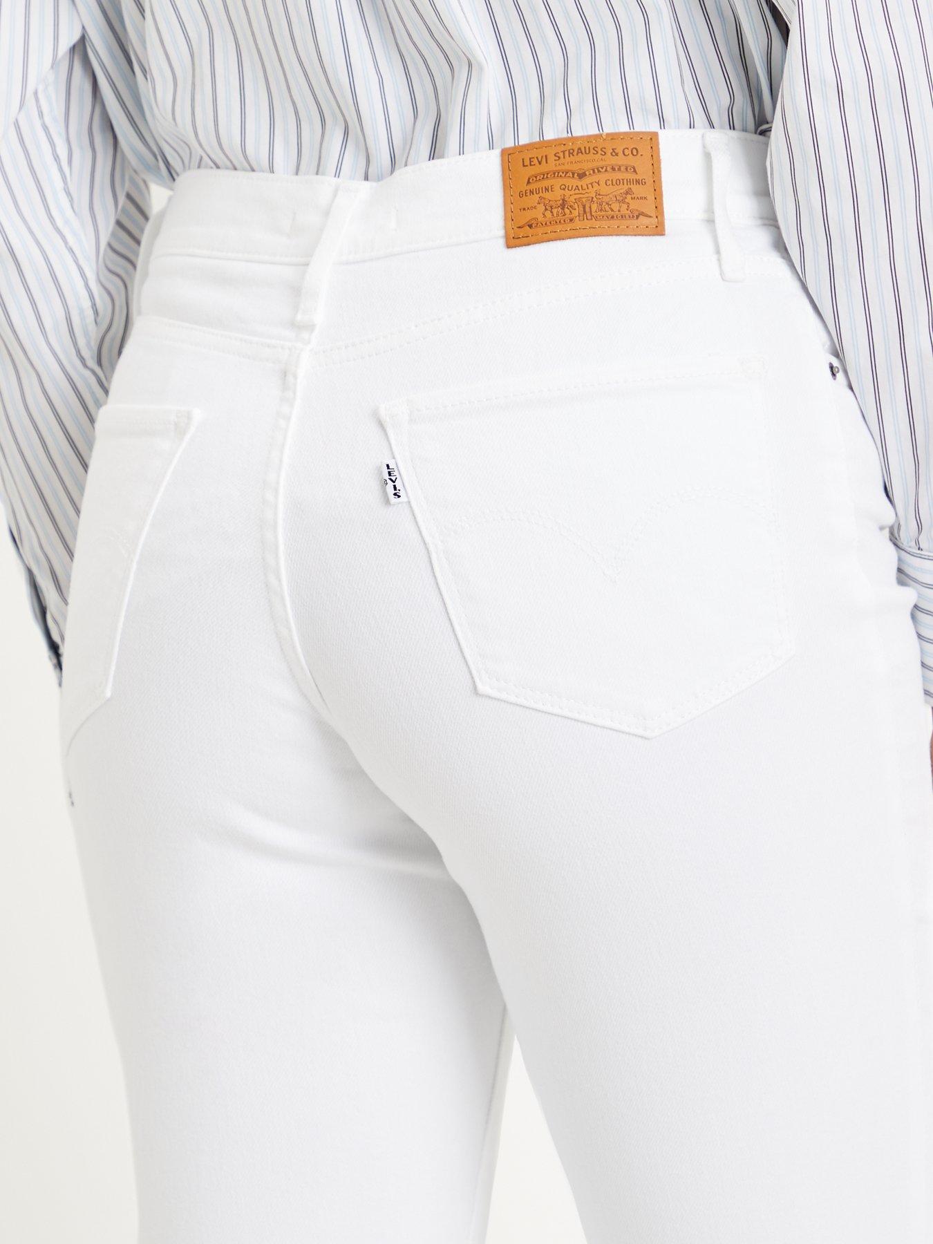 Levi s 724 High Rise Straight Jean Western White Very