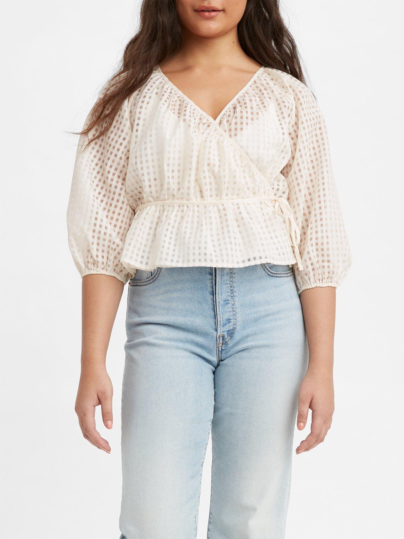 Levi's Delilah Wrap Top - White | very 