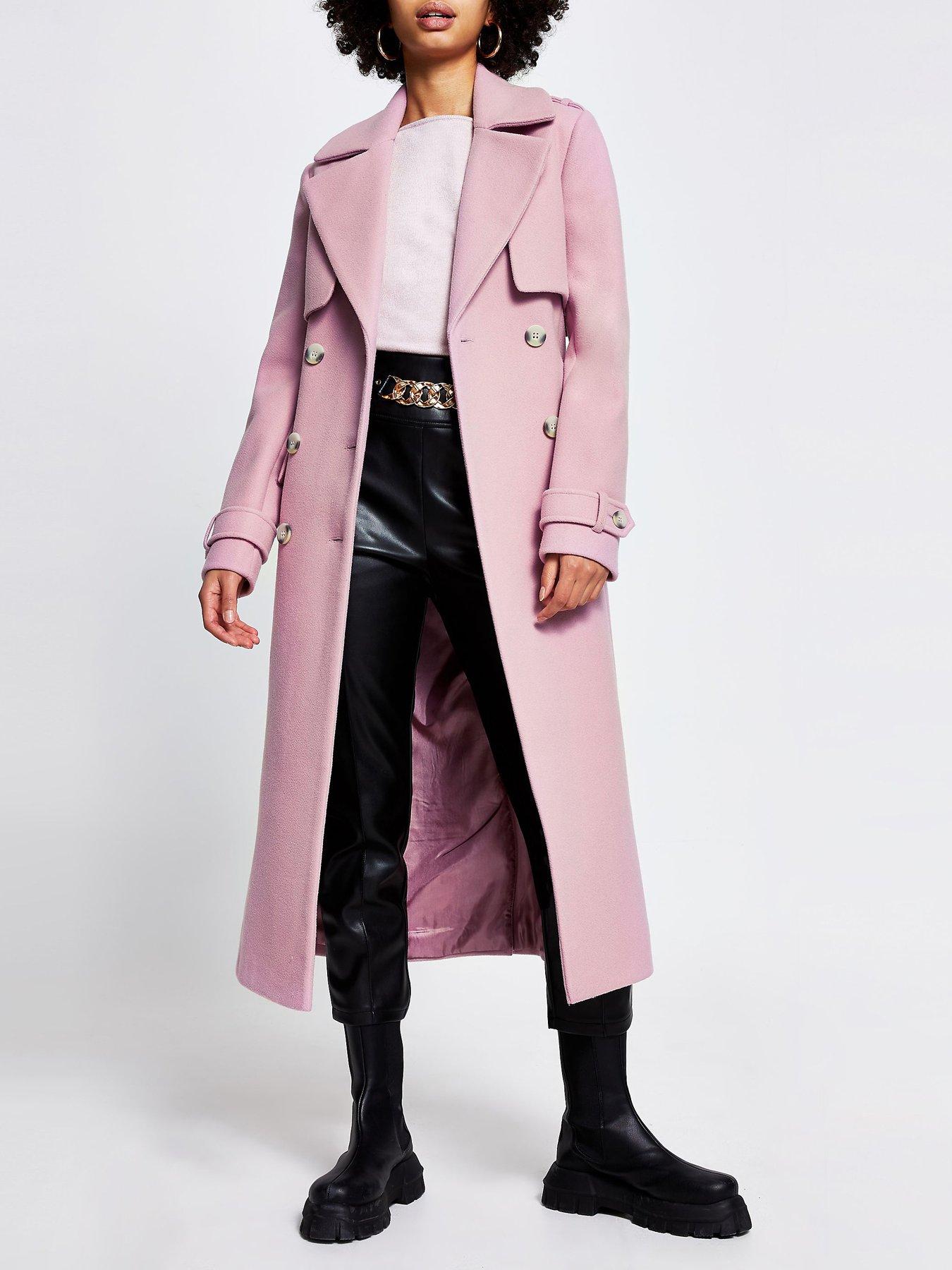 river island lilac trench coat