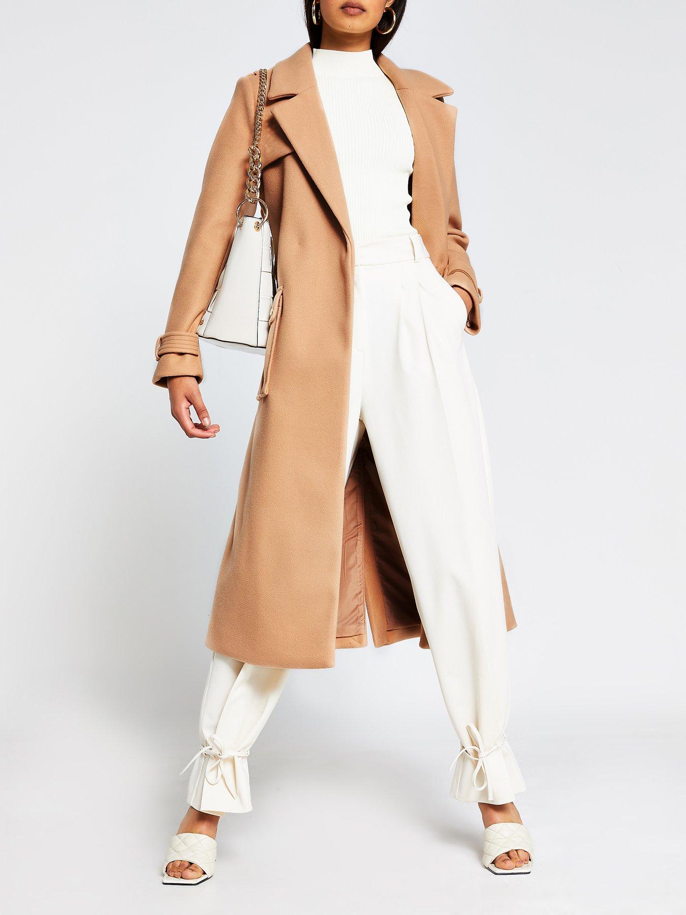 river island beige coat