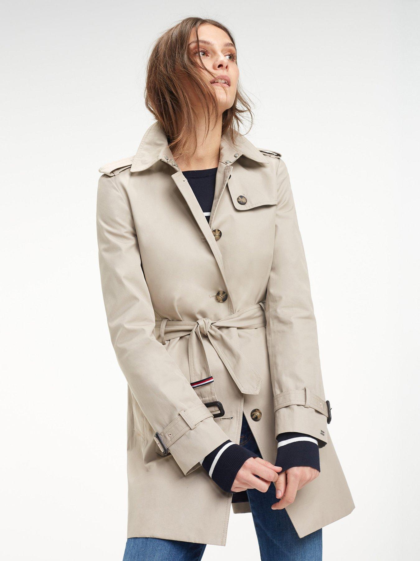 khaki tommy hilfiger coat