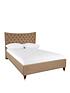  image of paris-fabric-bed-frame-with-mattress-options-buy-and-save