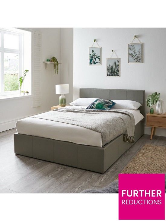 stillFront image of hartford-faux-leather-ottomannbspbed-frame-with-mattress-options-buy-and-save