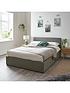  image of hartford-faux-leather-ottomannbspbed-frame-with-mattress-options-buy-and-save