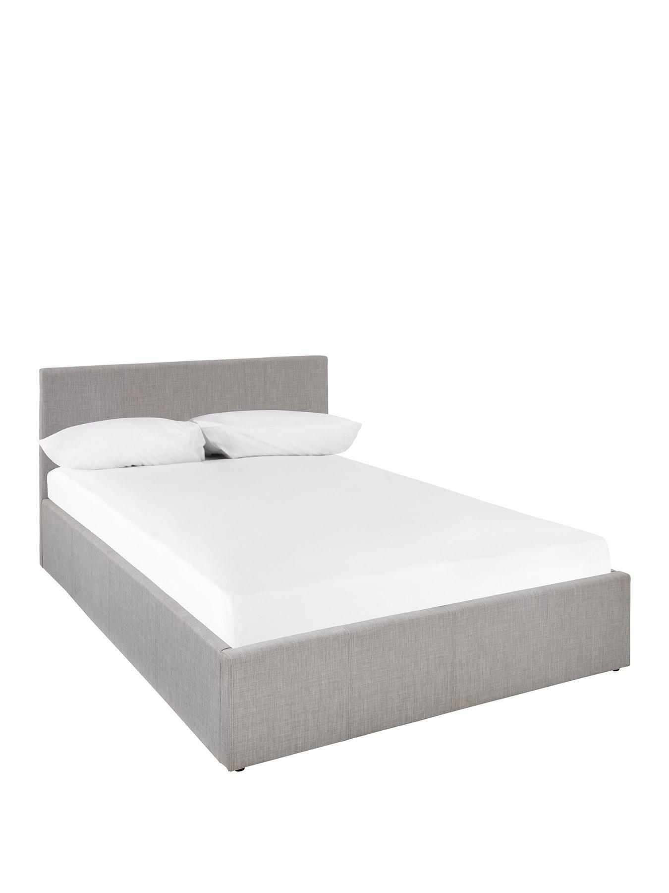 Image 2 of 7 of Very Home Alexis End Lift Up Storage Ottoman Bed with Mattress Options (Buy &amp; SAVE!) - Grey - FSC&reg; Certified