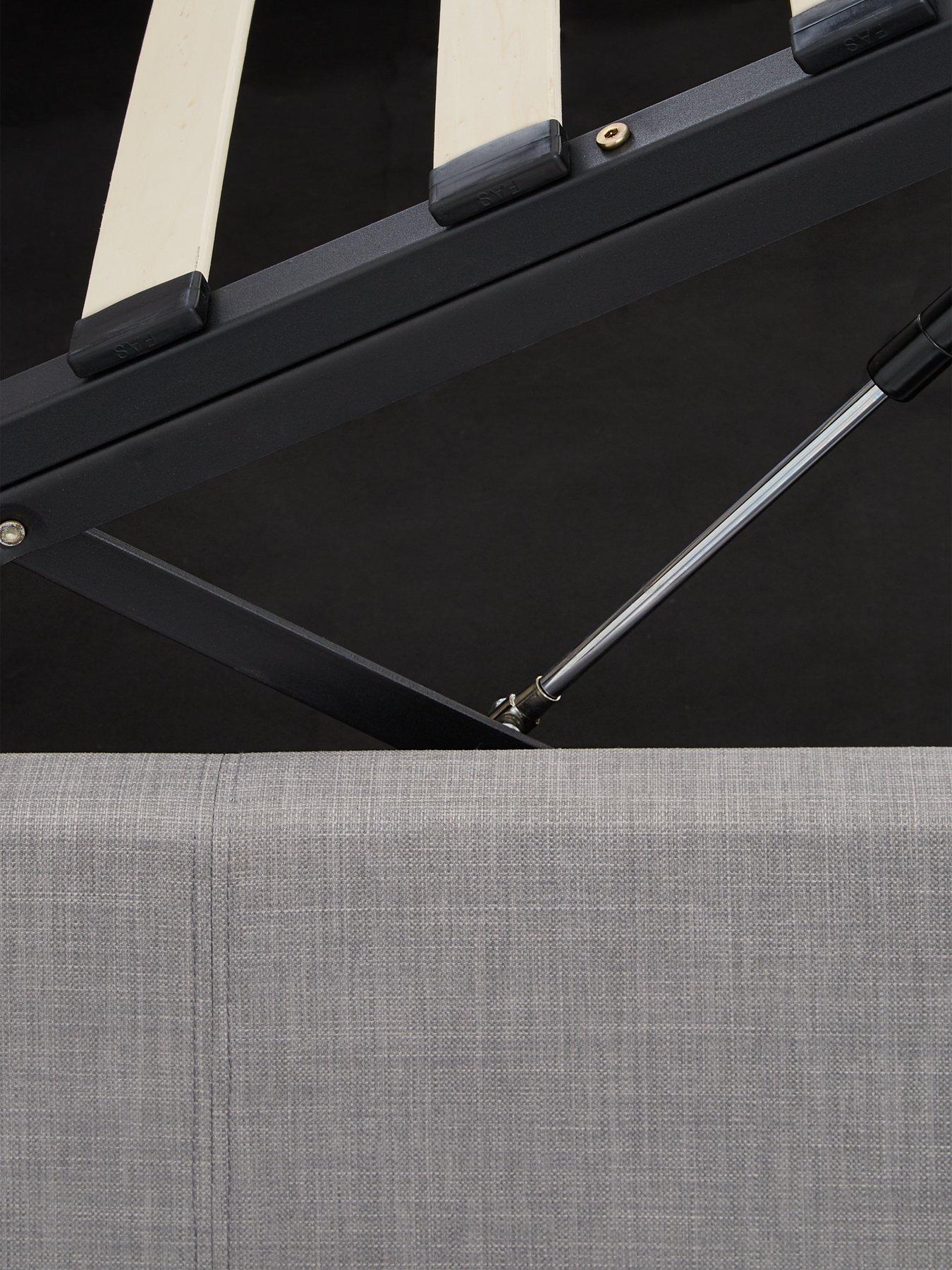 Image 5 of 7 of Very Home Alexis End Lift Up Storage Ottoman Bed with Mattress Options (Buy &amp; SAVE!) - Grey - FSC&reg; Certified