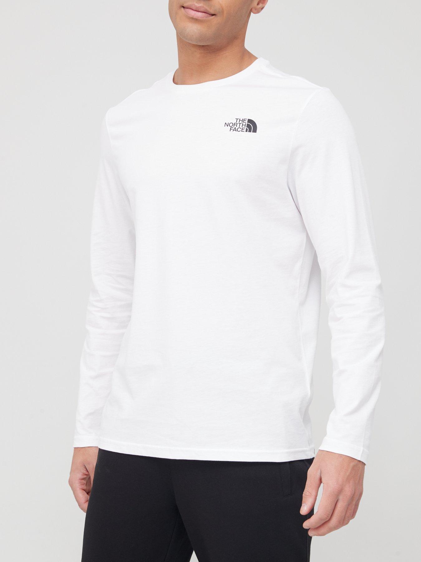 THE NORTH FACE Long Sleeve Easy T-Shirt - White | very.co.uk
