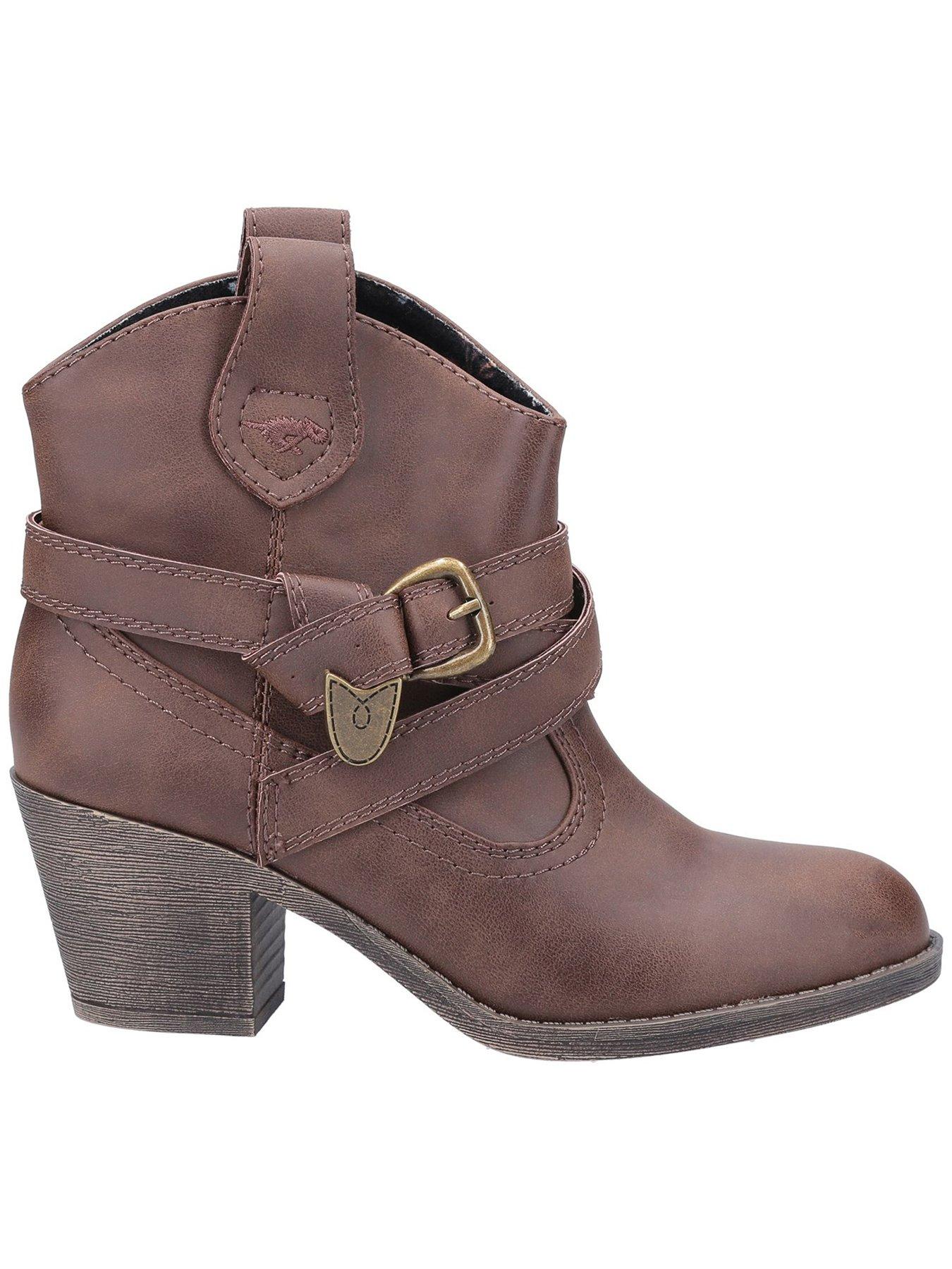  Satire Western Ankle Boot Brown