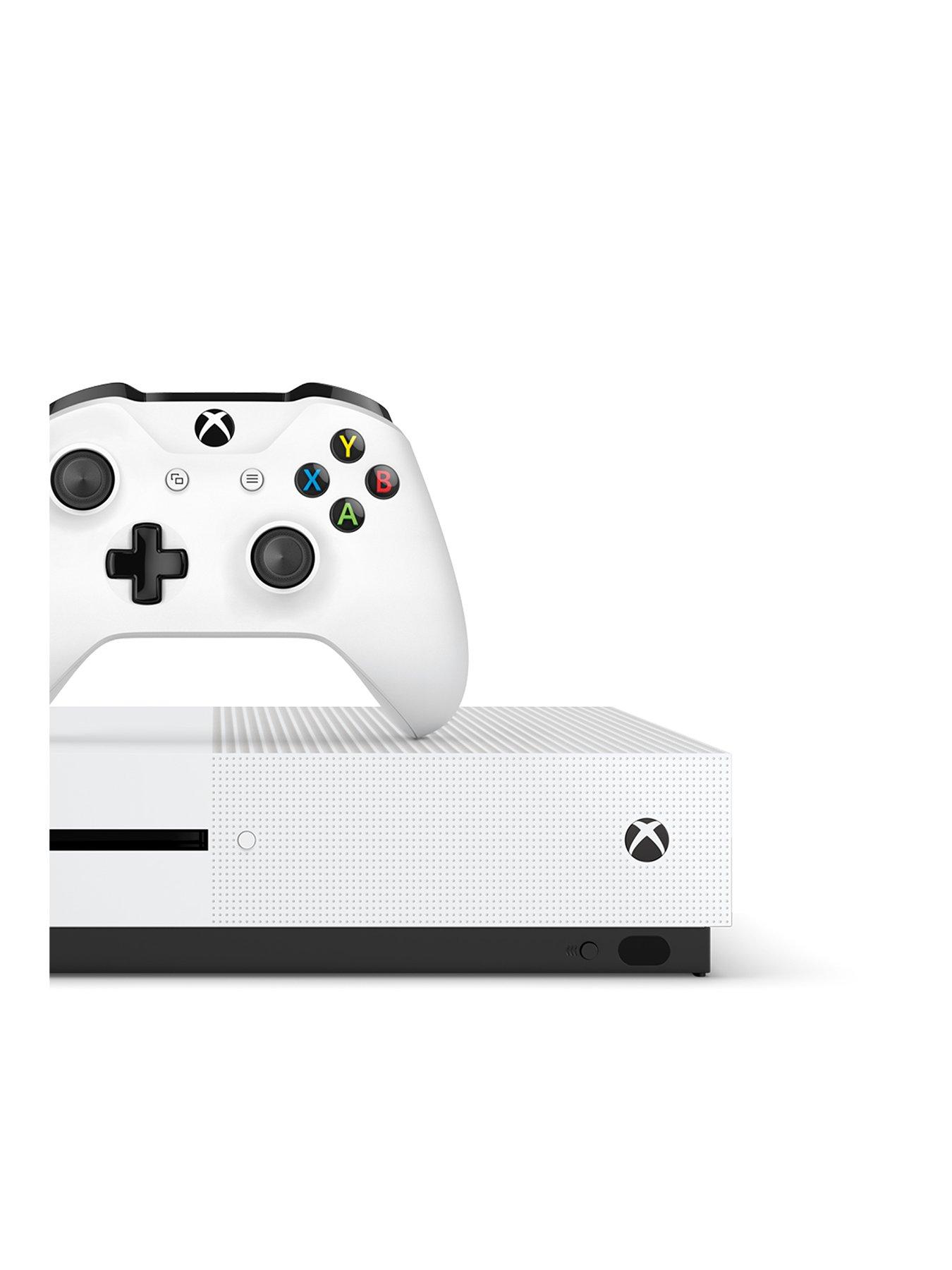 Xbox One Xbox One S, 1 white controller, GPU 1 month for £1 dash offer -  1TB Console | very.co.uk