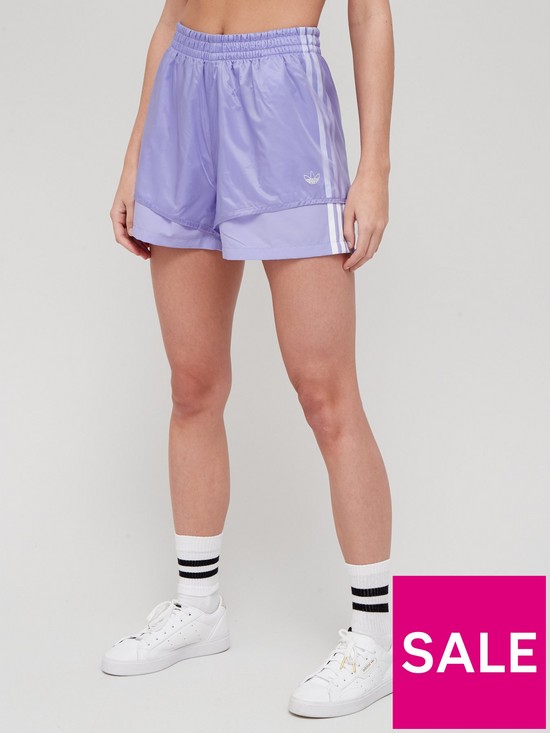front image of adidas-originals-fakten-shorts-light-purple