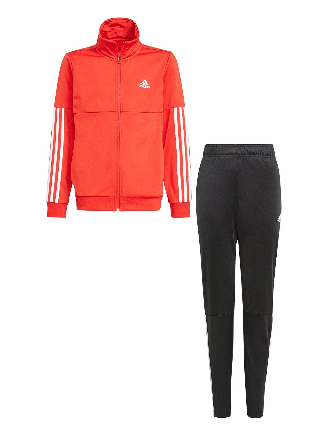 red adidas tracksuit junior