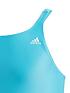  image of adidas-girls-junior-swimsuit-greenwhite
