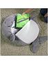  image of happy-nappers-grey-shark-sleeping-bag-medium