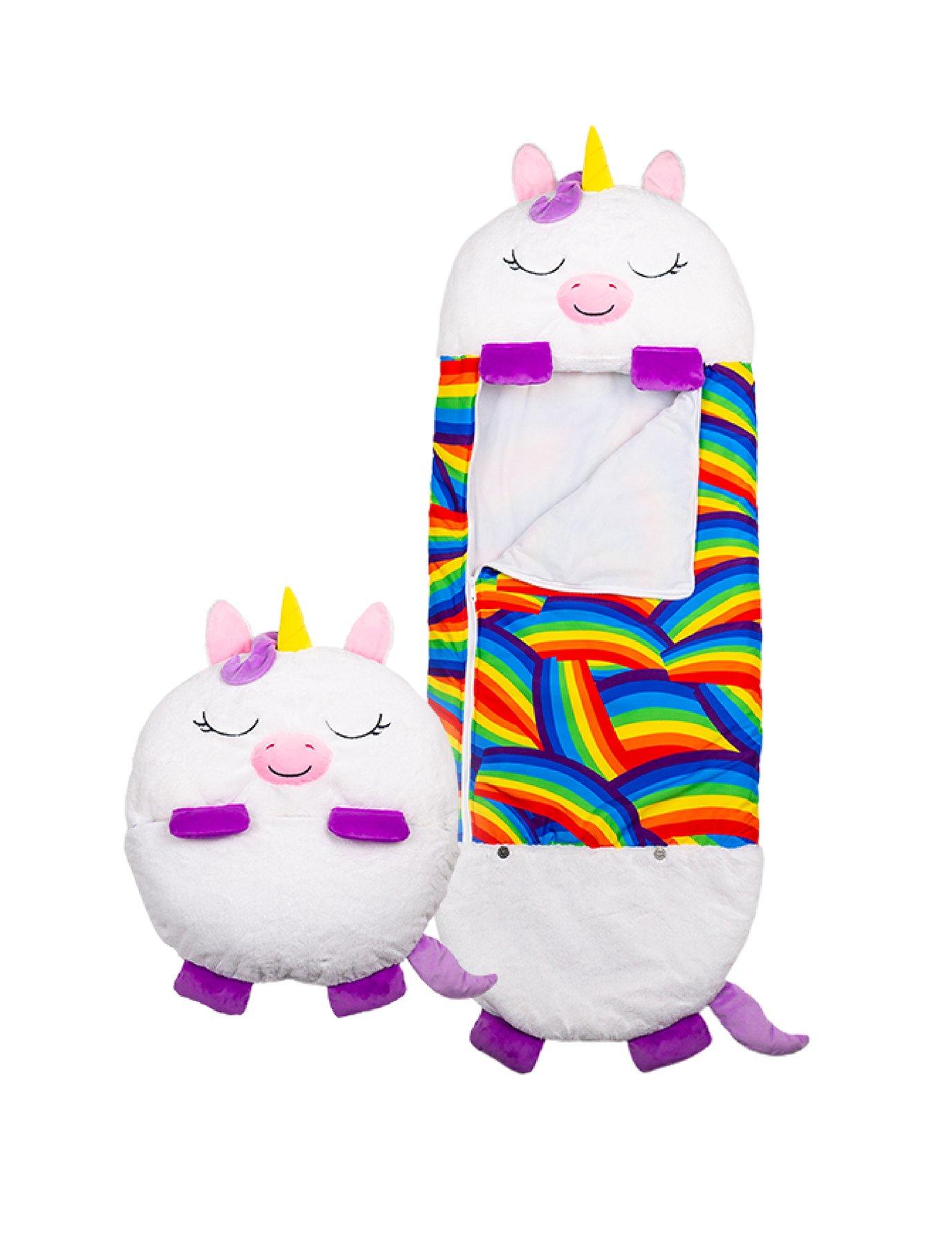 Product photograph of Happy Nappers White Unicorn Sleeping Bag - Large from very.co.uk