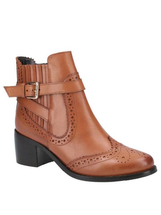 front image of hush-puppies-rayleigh-ankle-boots-tan